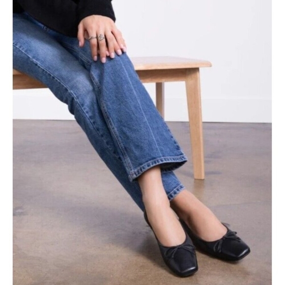 M.GEMI The Danza Leather Black Flats with Hidden Wedge, Size EU 35.5/US … - Picture 13 of 15